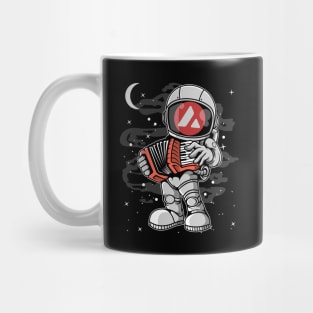 Astronaut Accordion Avalanche AVAX Coin To The Moon Crypto Token Cryptocurrency Blockchain Wallet Birthday Gift For Men Women Kids Mug